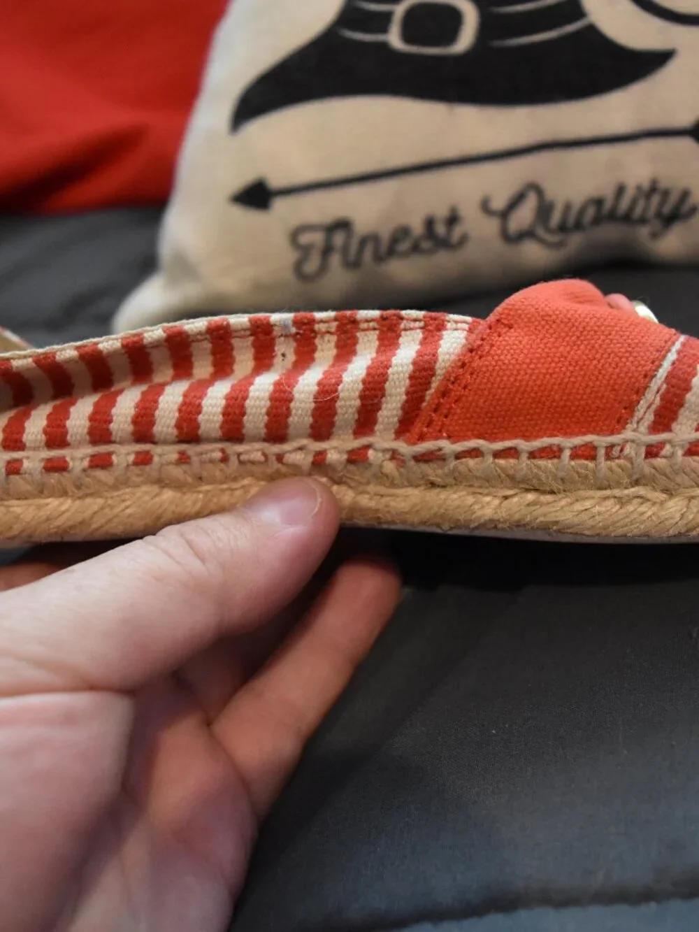 Tory Burch Stripe Espradilles Shoes‎ Size 8 - CUTE!